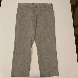 NWOT GAP grey linen straight leg pants 16R